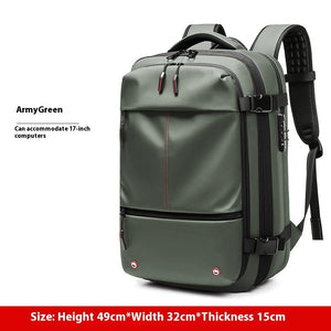 Sac à Dos de Voyage Homme - Compressible et Multifonction avec Compartiment Ordinateur