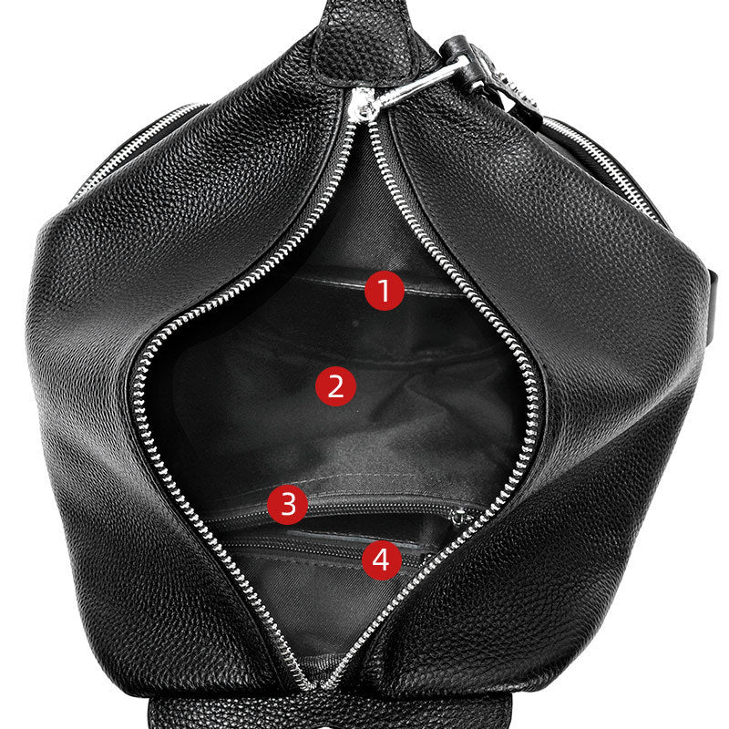 Sac à Dos Femme Cuir Véritable - Design Antivol - Élégance Genève