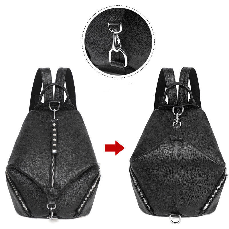 Sac à Dos Femme Cuir Véritable - Design Antivol - Élégance Genève