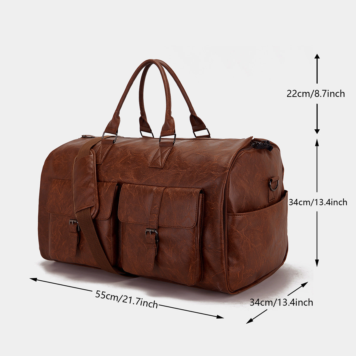 Sac de Voyage Portable en Cuir PU – L'Élégance au Service du Pratique