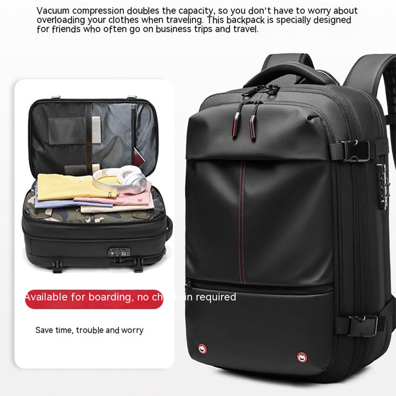 Sac à Dos de Voyage Homme - Compressible et Multifonction avec Compartiment Ordinateur