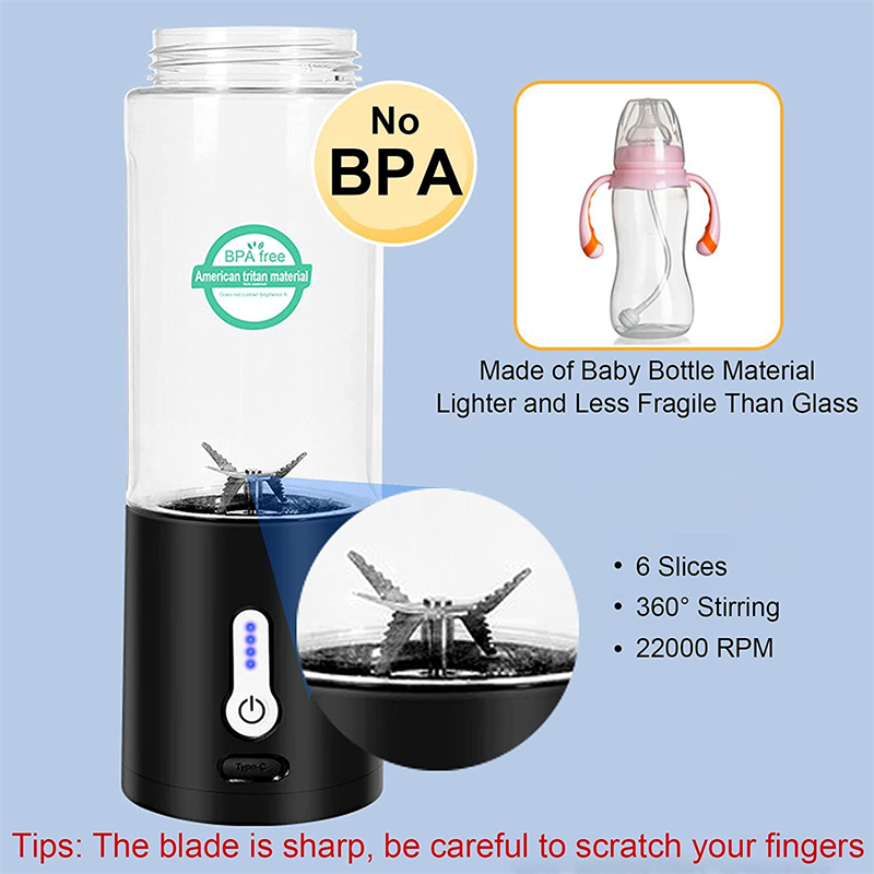 New Portable Blender Hand Operated Juice Extractor Portable Fruit Cooking Kitchen Supplies