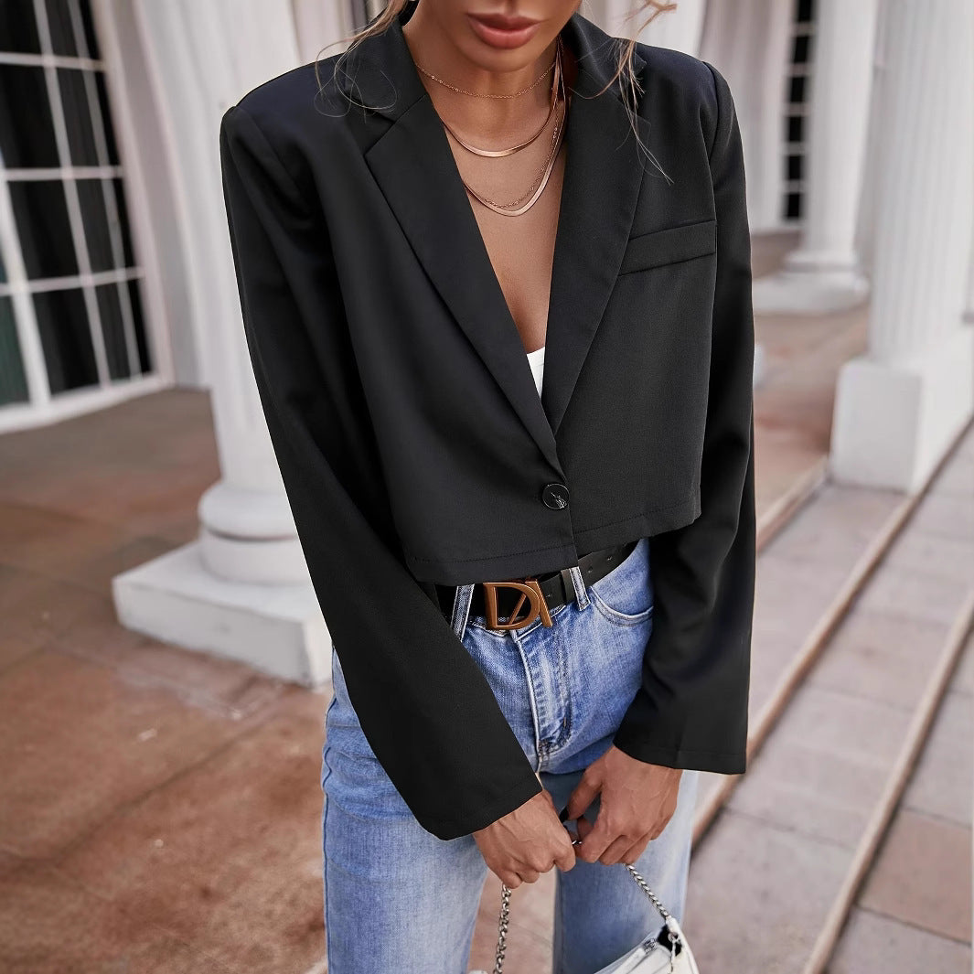 Veste Crop Casual Tendance - Mode Streetwear