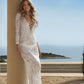 Robe de Plage Tunique Longue - Coton Blanc - Style Crochet