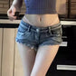Short Jean Américain Hot Girl - Franges Décoratives
