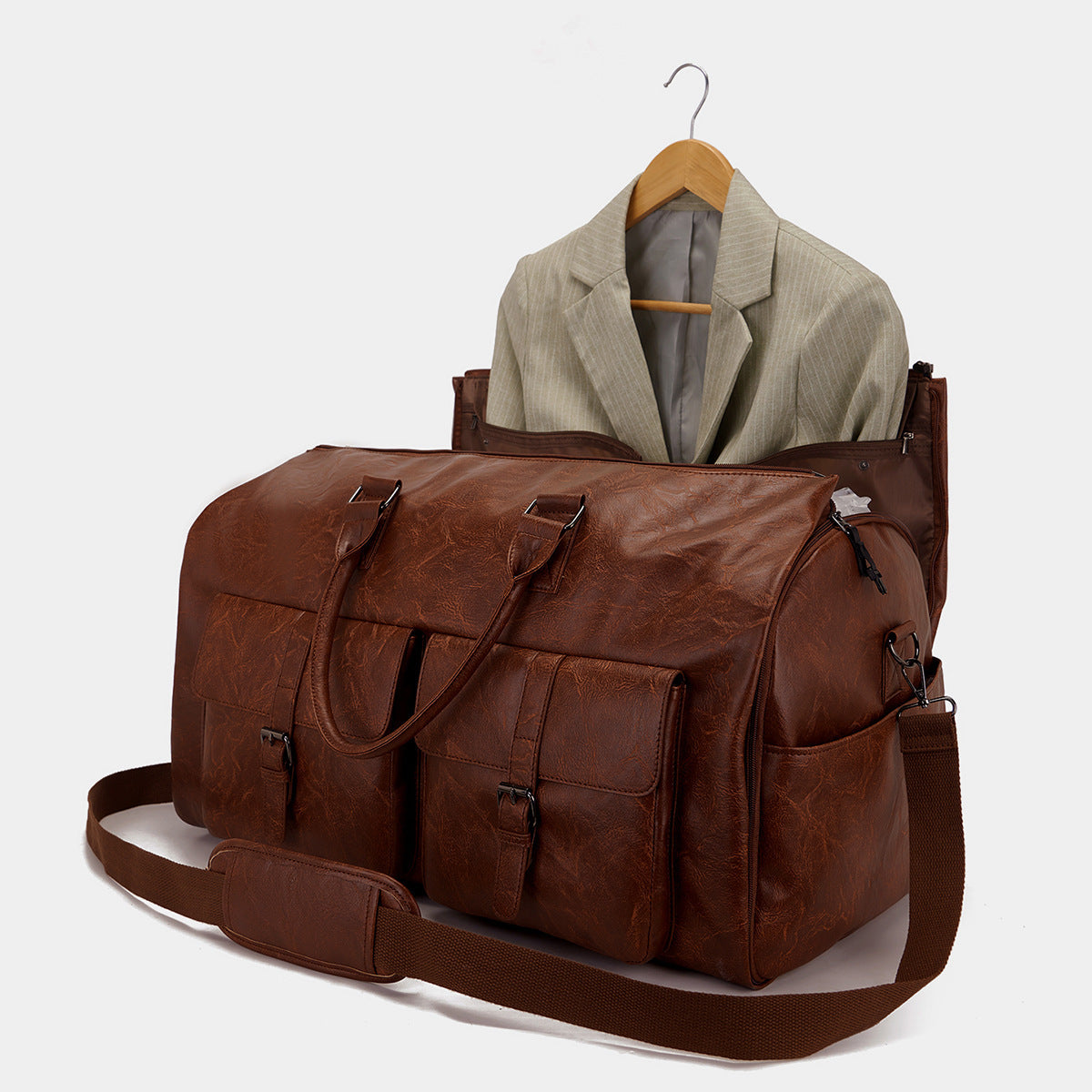Sac de voyage portable en cuir