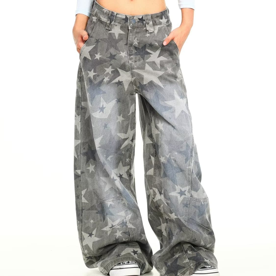 PANTALON CARGO FEMME CAMOUFLAGE | Taille Haute - Coupe Ample Streetwear - Style Urbain Décontracté