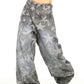 PANTALON CARGO FEMME CAMOUFLAGE | Taille Haute - Coupe Ample Streetwear - Style Urbain Décontracté