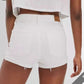 Short en Jean Femme Blanc - Taille Basse - Style Américain