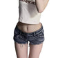 Short Jean Américain Hot Girl - Franges Décoratives