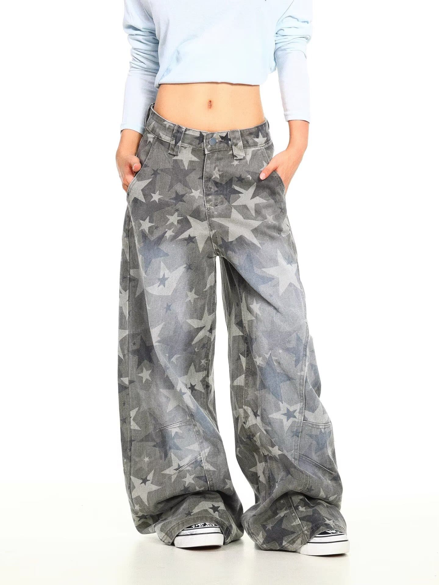 PANTALON CARGO FEMME CAMOUFLAGE | Taille Haute - Coupe Ample Streetwear - Style Urbain Décontracté
