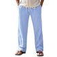 Pantalon Homme Lin - Coupe Droite Jambe Large