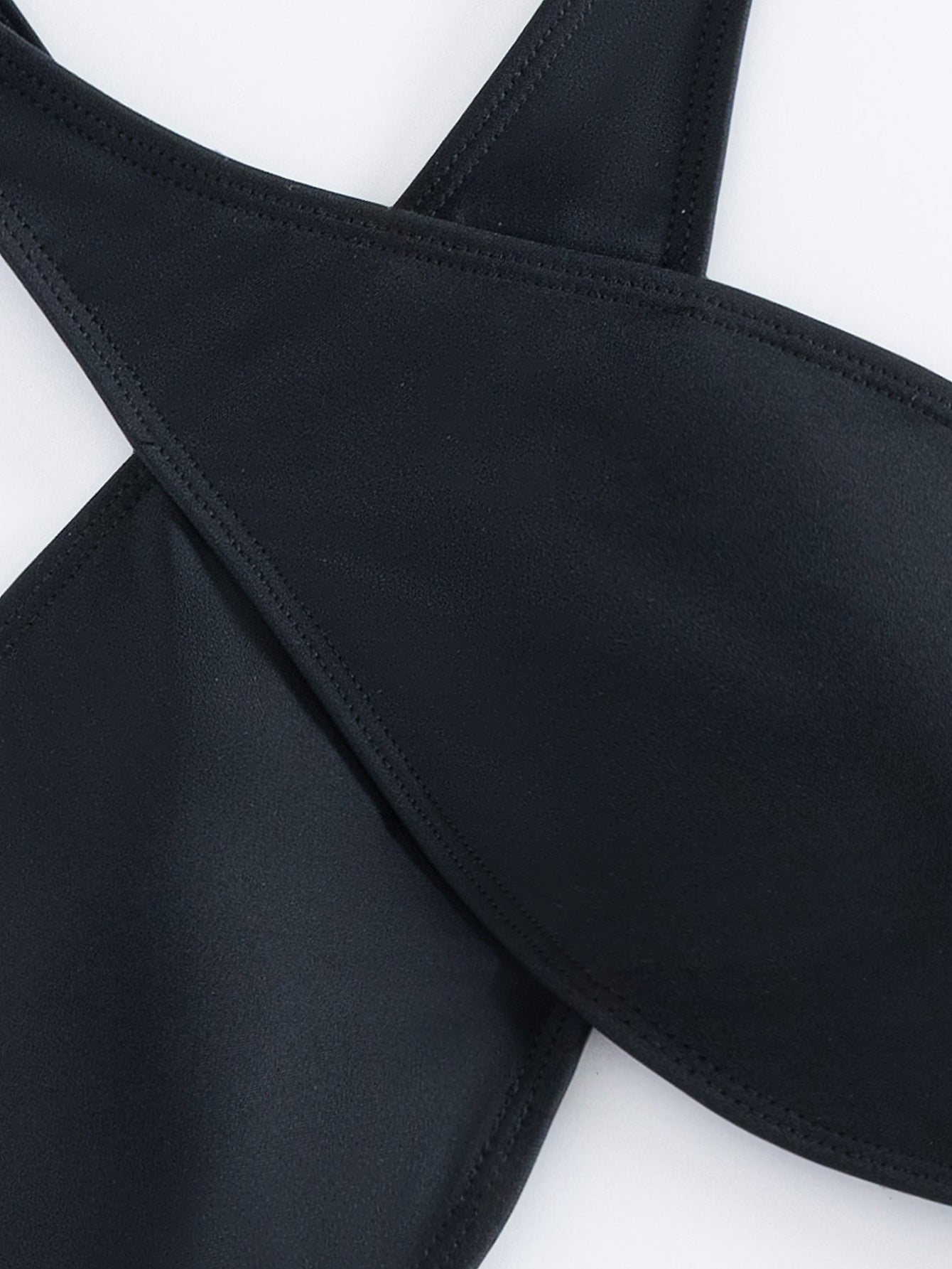 Maillot de Bain Une Pièce Femme - Style Hot Girl - Col Serré - Coupe Sexy