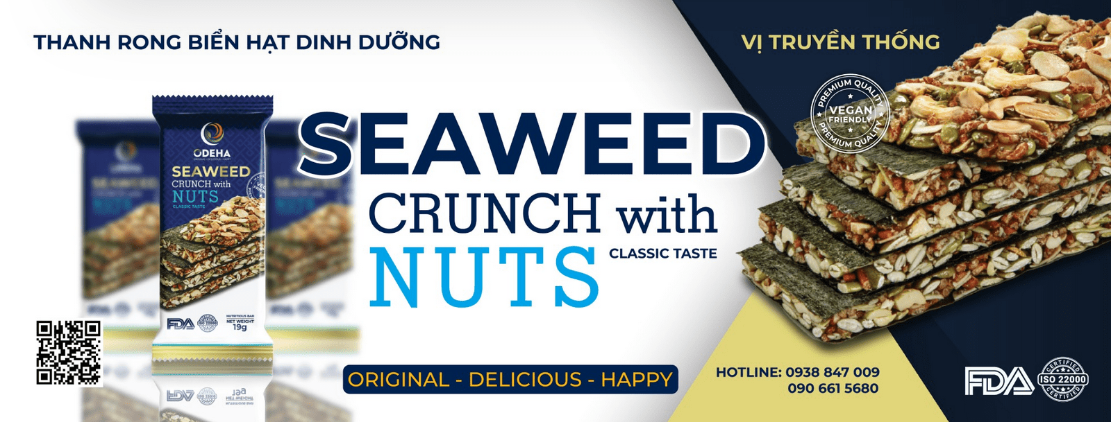 BOÎTE DE 16 BARRES - ODEHA Saveur Traditionnelle | L'Authentique Snack aux Algues et No - TOP DESTINATIONS