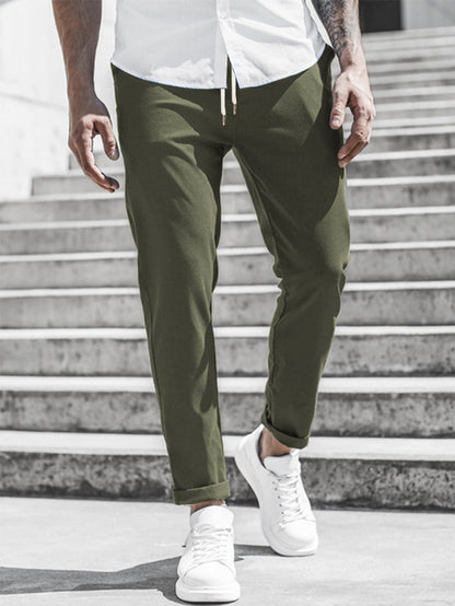 Pantalon Homme Décontracté Droit