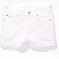 Short en Jean Femme Blanc - Taille Basse - Style Américain