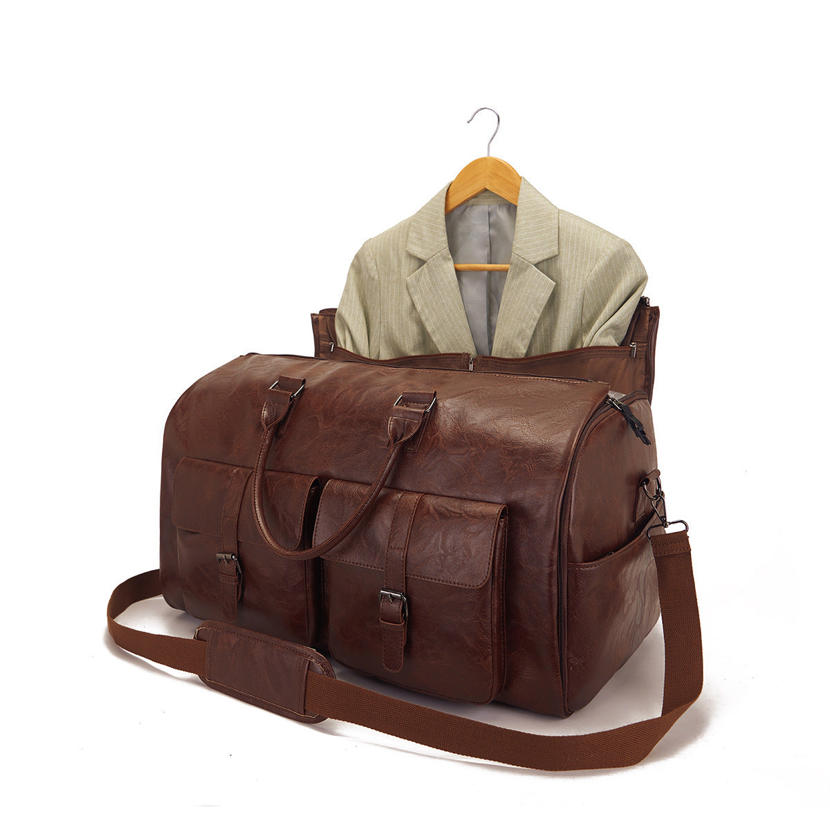 Sac de voyage portable en cuir