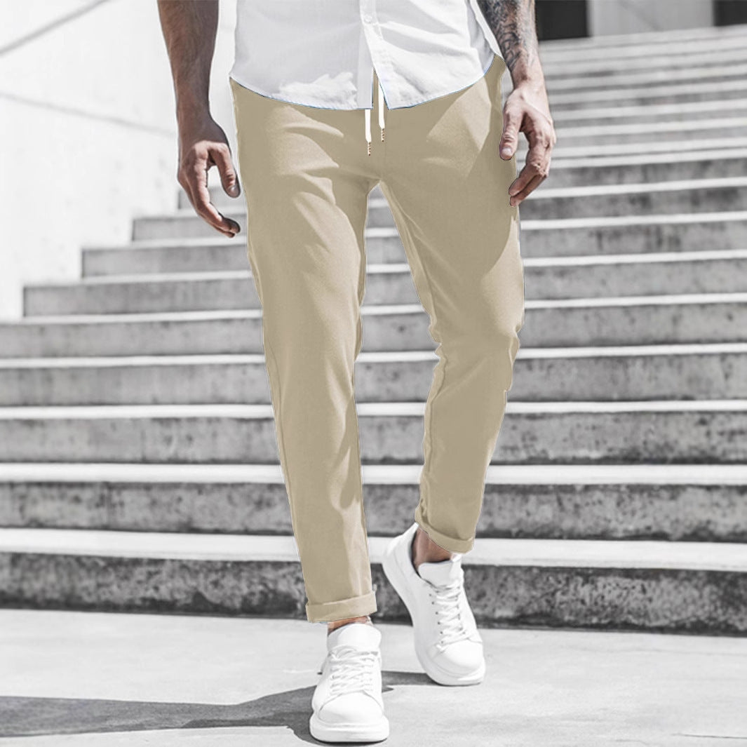 Pantalon Homme Décontracté Droit