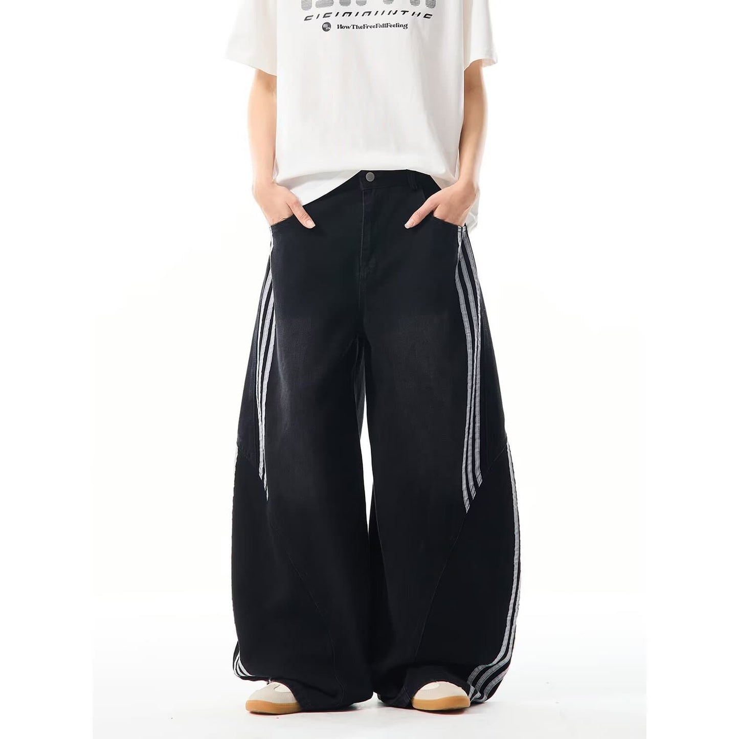 JEAN WIDE LEG FEMME | Coupe Droite à Grandes Poches - TOP DESTINATIONS