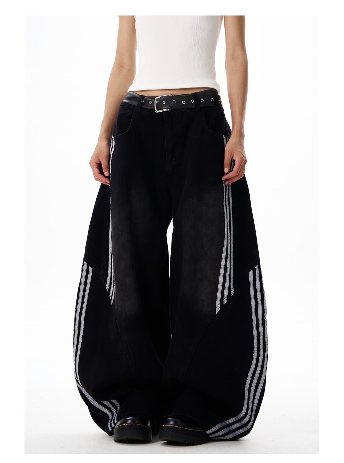 JEAN WIDE LEG FEMME | Coupe Droite à Grandes Poches - TOP DESTINATIONS