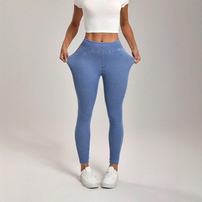 Legging Denim Barbie Taille Haute - Effet Amincissant Hanches - TOP DESTINATIONS