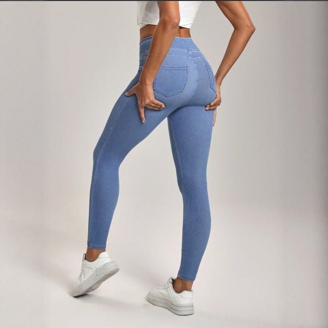 Legging Denim Barbie Taille Haute - Effet Amincissant Hanches - TOP DESTINATIONS