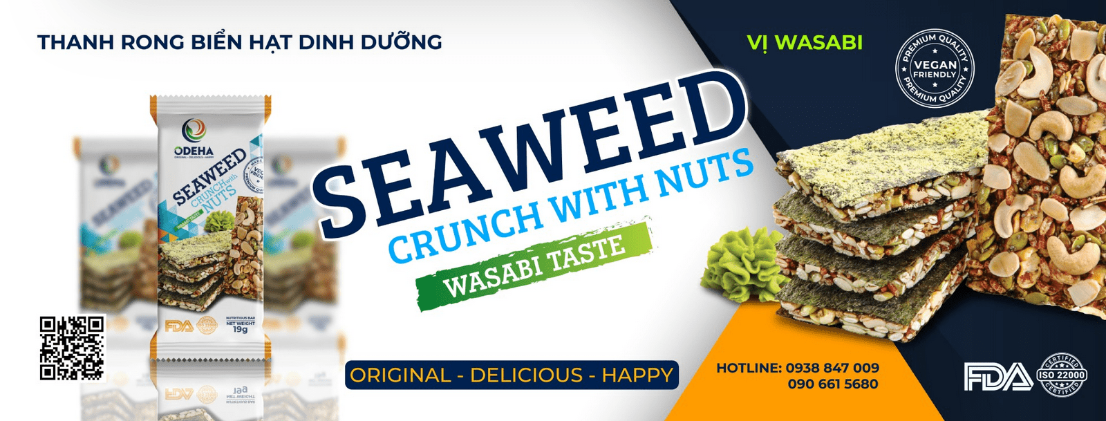 Les barres nutritives aux algues ODEHA - TOP DESTINATIONS