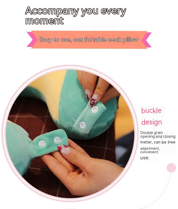 Oreiller de Voyage Cervical en Mousse Mémoire - TOP DESTINATIONS