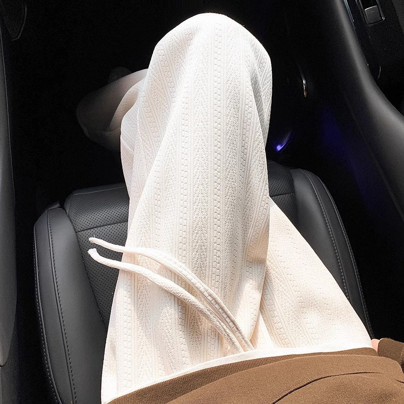 Pantalon Homme Casual Style Rétro - Jambe Large Drapé - Tissu Léger - TOP DESTINATIONS