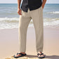 Pantalon Homme Lin - Coupe Droite Jambe Large - TOP DESTINATIONS
